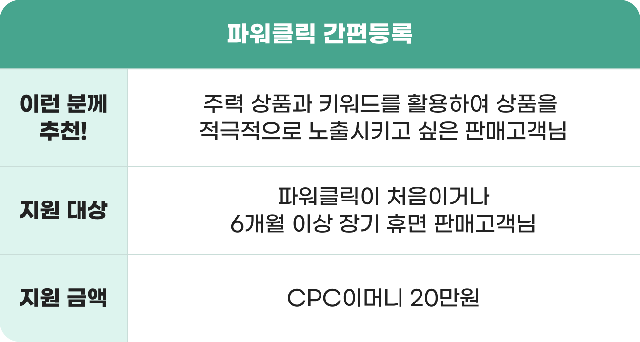 파워클릭 간편등록